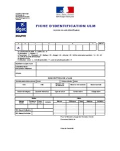 Délivrance initiale de la fiche d'identification pour une construction d'ULM non de série